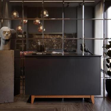 Imagem de Aparador de Porta Buffet 3 Portas 100% MDF Moderno Flow - Anyben, Pret