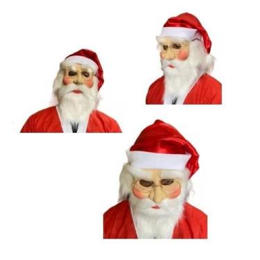 Imagem de Kit Papai Noel Natal Com Máscara Em Látex + Gorro E Óculos - Blook