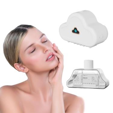 Imagem de Mini difusor de óleo essencial montado na parede silencioso, umidificadores ultrassônicos e perfume floral de 50 ml, 3 modos, branco fofo em forma de nuvem, difusor de aroma para casa, escritório, spa