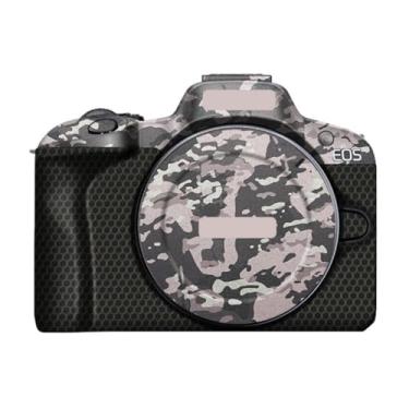 Imagem de R 100 Adesivo do corpo da câmera Kit de película protetora acessórios de pele decalques de vinil para Canon EOS R100 (Camuflagem de campo)