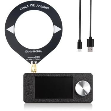 Imagem de SI4732 Mini receptor de rádio LSB USB AM FM rádio de bolso com antena Donut WB, receptor VHF SW MW 9,9k-108 MHz, monitor IPS de 4,8 cm, bateria embutida de 800 mA