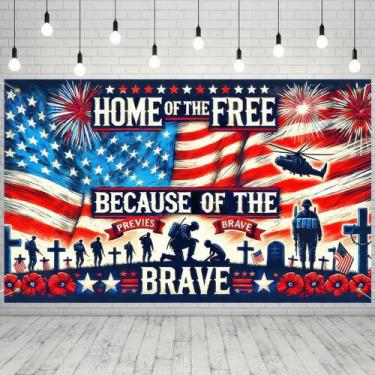 Imagem de Banner de fundo BlissYard Memorial Day Party 180x110cm