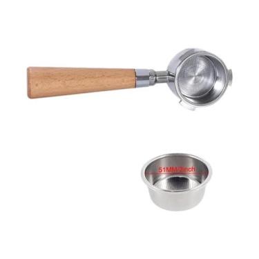 Imagem de Portafiltro De Café Naked De 51mm Com Conjunto De Cestos Para 1, 2 E 4