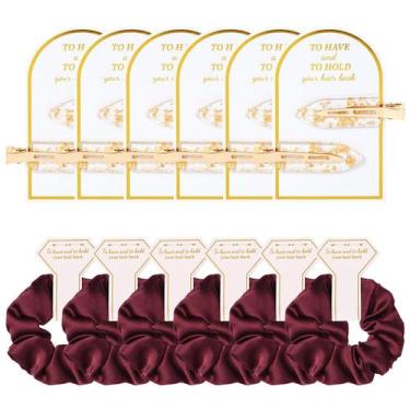 Imagem de Conjunto de 12 peças para acessórios de cabelo Aileam Bridesmaid Propo