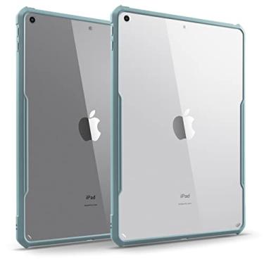 Imagem de TineeOwl iPad 9/8/7 (10,2 polegadas, modelo 2021/2020/2019, 9ª/8ª/7ª geração), capa transparente ultrafina, TPU flexível, leve, fina (azul celeste)