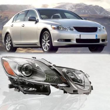 Imagem de Lâmpada esquerda direita LED luz diurna frontal LED conjunto de farol lâmpada de canto ampla compatível com GS 2006-2011 8114030B51 (direita)