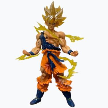 Imagem de Boneco Goku 16cm com base Dragon Ball Action Figure - Genérica