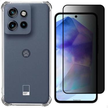 Imagem de Kit Capa G15 Case Capinha Moto G15 Anti Impacto Reforçada Silicone Tra
