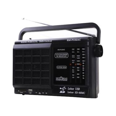 Imagem de Rádio Portátil Motobras RM-PU32AC 7 Faixas Preto