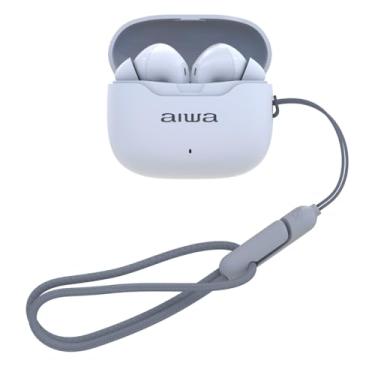 Imagem de Fone de Ouvido Sem Fio Aiwa com ANC Cancelamento de Ruído Ativo AWTWSG50ANCW - Branco