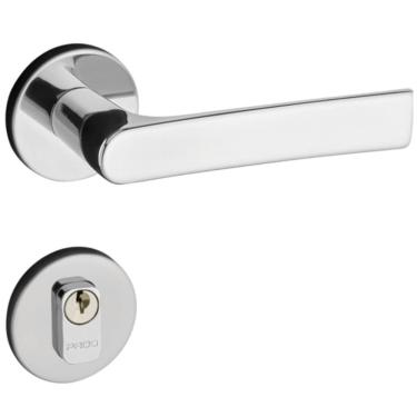 Imagem de Fechadura Mari Zamac Cromado Premium Externa com Roseta 698-80E - 54018776 - PADO