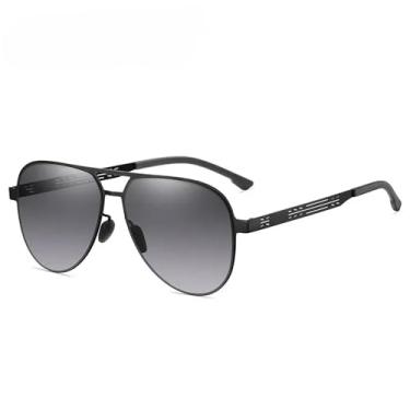 Imagem de Óculos de sol anti-UV da moda, tendência para dirigir, esportivo, para homens e mulheres, casual, para áreas externas, à prova de sol, preto, cinza, 148 mm