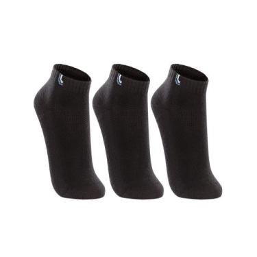 Imagem de Meia Lupo Cano Curto Walk - 03225-089 - 3 pares - Preto/az, Preto, P