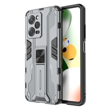 Imagem de SORAKA Capa para Xiaomi Redmi Note 12 Pro 5G com suporte Capa de proteção resistente para Xiaomi Poco X5 Pro 5G Capa com placa de metal para suporte magnético para carro Capa Silm Fit
