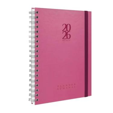 Imagem de Agenda Planner Semanal Plus 2026 Solid Metallic Mauve