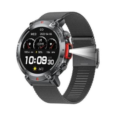 Imagem de Relógio Inteligente Militar Masculino Com Lanterna LED, Rastreador GPS