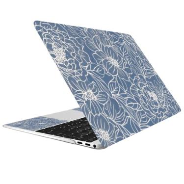 Imagem de CREATCABIN Peony Laptop Skin Sticker Decalque Netbook Skin Sticker Notebook Art Decal 30.5 cm 33.0 cm 33.8 cm 35.6 cm 38.1 cm 39.1 cm 39.6 cm Capa protetora universal para laptop impermeável à prova