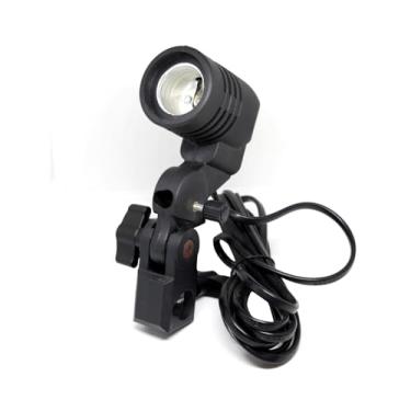 Imagem de Suporte para Sombrinha com Soquete E27 – Iluminação Contínua para fotografia e vídeo– Articulado, Bivolt, Fixação em Tripé