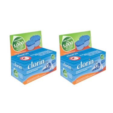 Imagem de Kit 50 Pastilhas Clorin 1.000 para Higienização e Limpeza de Caixa D'água, Cisternas e Reservatórios até 1.200 Litros