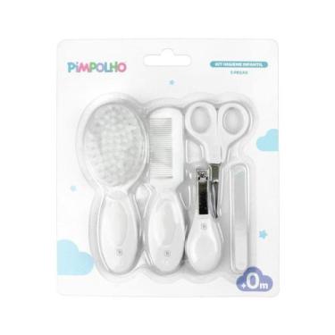 Imagem de Kit Cuidados Para Bebê Pimpolho c/5 Peças Neutro Branco 0301241-01