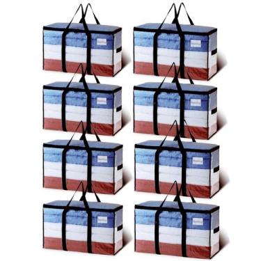 Imagem de Sacos de movimento TAILI Extra Large, pacote com 8 sacolas transparent