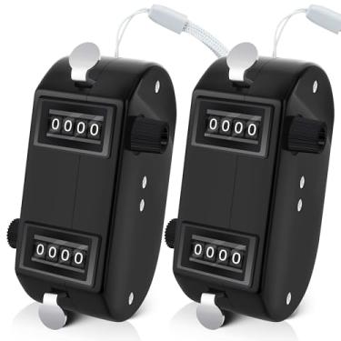 Imagem de Windspeed Balcão de beisebol 2P Dual Pitch Counter Clicker preto para contador de arremesso de beisebol, contador de arremesso preto para treinamento, tricô, pessoas, colo, pesca, golfe