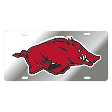 Imagem de Craftique Etiqueta Arkansas Razorbacks (SIL/REF RED RUNNING HOG TAG (11002))
