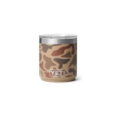 Imagem de YETI Rambler 290 ml Empilhável Lowball 2.0, Isolado a Vácuo, Aço Inoxidável com Tampa MagSlider, Camuflagem Wetlands