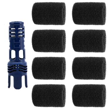 Imagem de licvqel Tail Sweep Pro com esfregão adequado para Polaris Tail Scrubber 280, 3900 Sport, 380, 360, 180 limpadores de piscina, 1 Tail Sweep Pro TSP10S com 8 esfregões de espuma adequado para peças de