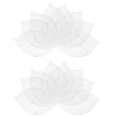 Imagem de CRASPIRE 100 peças esqueleto natural ficus religiosa folhas 4,5-5 mm branco artificial árvore de seringueira folhas secas prensadas cartão scrapbook casamento DIY artesanato decorativo presente