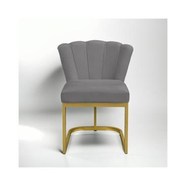 Imagem de Cadeira Decorativa Pétala De Mesa de Jantar, Cadeira para Penteadeira 