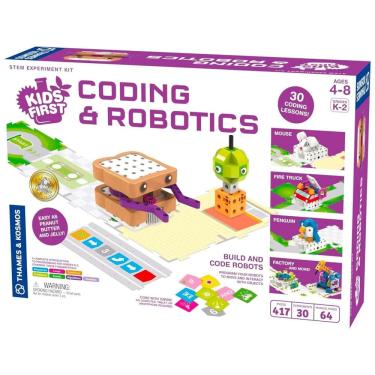 Imagem de Kit de Robótica e Codificação para Crianças - Iniciação em Sequências, Laços e Funções - Sem App - Para Séries Iniciais,Thames & Kosmos