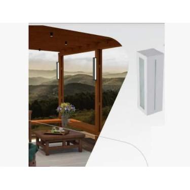 Imagem de Arandela 668/30 Retangular Aluminio E27 Branca - DM LUMI