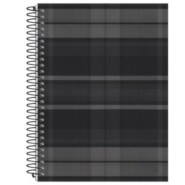 Imagem de Caderno Capa Dura Flat 10 Matérias 160 Folhas Espiral Preto - PanAmeri