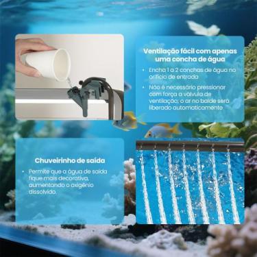 Imagem de Filtro Canister Externo Newpet com UV  Vazão 500 Lh, Bivolt 110V 220V 