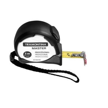 Imagem de Trena Profissional Tramontina Com Ponta Magnética Inox 3m