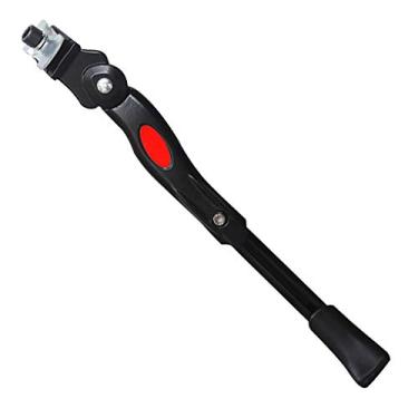 Imagem de Suporte de bicicleta, suporte de bicicleta de montanha liga de alumínio resistente ajustável suporte lateral para bicicleta suporte de suporte lateral de bicicleta fácil instalação rack de