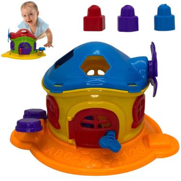 Imagem de Brinquedo Casinha Cogumelo Encantado com Peças para Encaixar