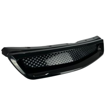 Imagem de Grade Type R Honda Civic 99 a 2000 Black Piano Plástico Abs