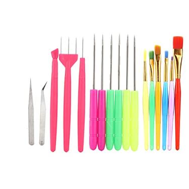 Imagem de Generic Ferramenta de Decoração de Bolo, Não é Fácil de Quebrar e Enferrujar, Ferramenta de Pasta de Goma, Kit de Pincéis de Cozimento de Agulha de Fondant para Fazer Biscoitos, Bolos, Chocolates,