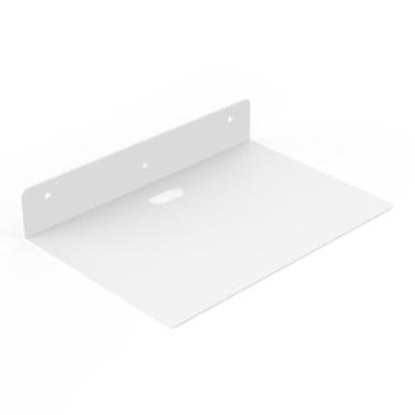 Imagem de Pequena prateleira de metal para livros, prateleiras flutuantes para pendurar na parede, prateleira de canto de garagem de armazém para banheiro / sala de estar / quarto / cozinha decoração de parede