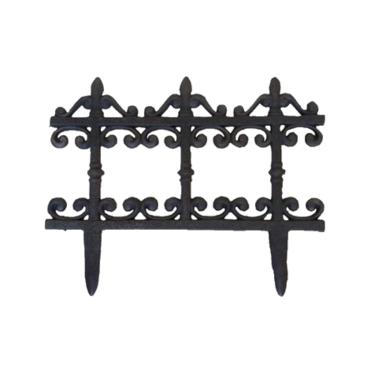 Imagem de Grade em Ferro Fundido Cerca Proteção Para Jardim 41x23,5cm