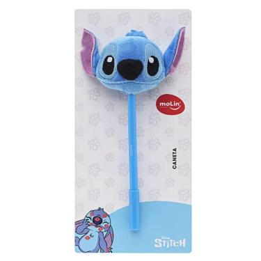 Imagem de Caneta Esferográfica Azul 0.7 Com Pelúcia Do Stitch Molin Stitch