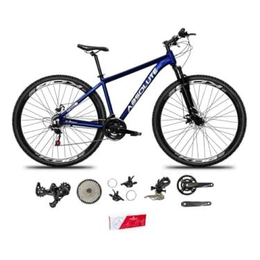 Imagem de Bicicleta Aro 29 Absolute Nero 5 Kit 2x9 Freio Hidráulico K7 11/40 Pedivela 24/38 Suspensão Trava (Azul, 15)
