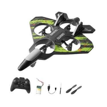 Imagem de Generic Avião RC Planador Caça Jet com Luzes LED Espuma Controle Remoto Avião para 8-16, Verde 24 Minutos