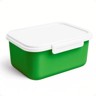 Imagem de Potes Plástico Reutilizável 750ml Kit para Marmitas Refeições com Trav