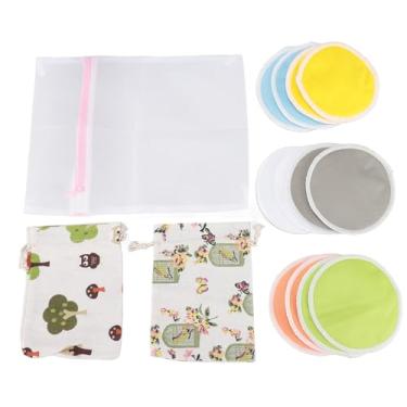 Imagem de Almofadas de amamentação reutilizáveis ​​Almofadas de amamentação Super absorventes laváveis ​​à prova de vazamentos Almofadas de mamilo macias essenciais para mães que amamentam