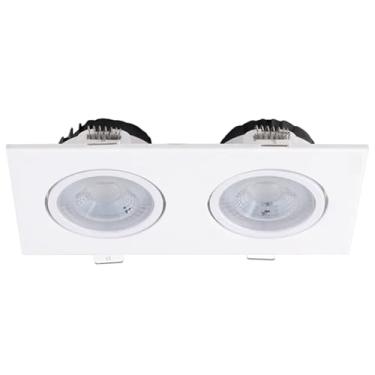 Imagem de Spot Embutir Duplo Face Plana Branco Quadrado LED Integrado 3000K 10W Bivolt