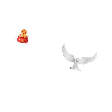 Imagem de Fenteer Estatueta de Anjo para Bacia de de Festival, Ornamento de Resina, Artesanato, Escultura de Cornucópia para Inauguração de Casa de Ano Novo, Qu