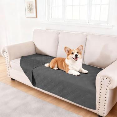 Imagem de hyha Cobertor impermeável para cães, cobertor reversível para cama de animal de estimação, capa de sofá macia para cães lavável, capa de sofá impermeável para sofá de cachorro, gatos, protetor de